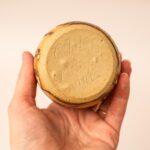 Dripglaze vaasje blauw bruin van Canterbury Pottery