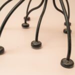 Vintage metalen kandelaar met 9 pinhouders voor stompkaarsen