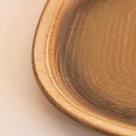 Bruine Gerzit serveerschaal West Germany in HK Living stijl