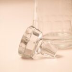 Loodkristallen karaf van Bohemia met etswerk