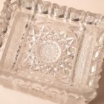 Kristallen doosje met asbak deksel